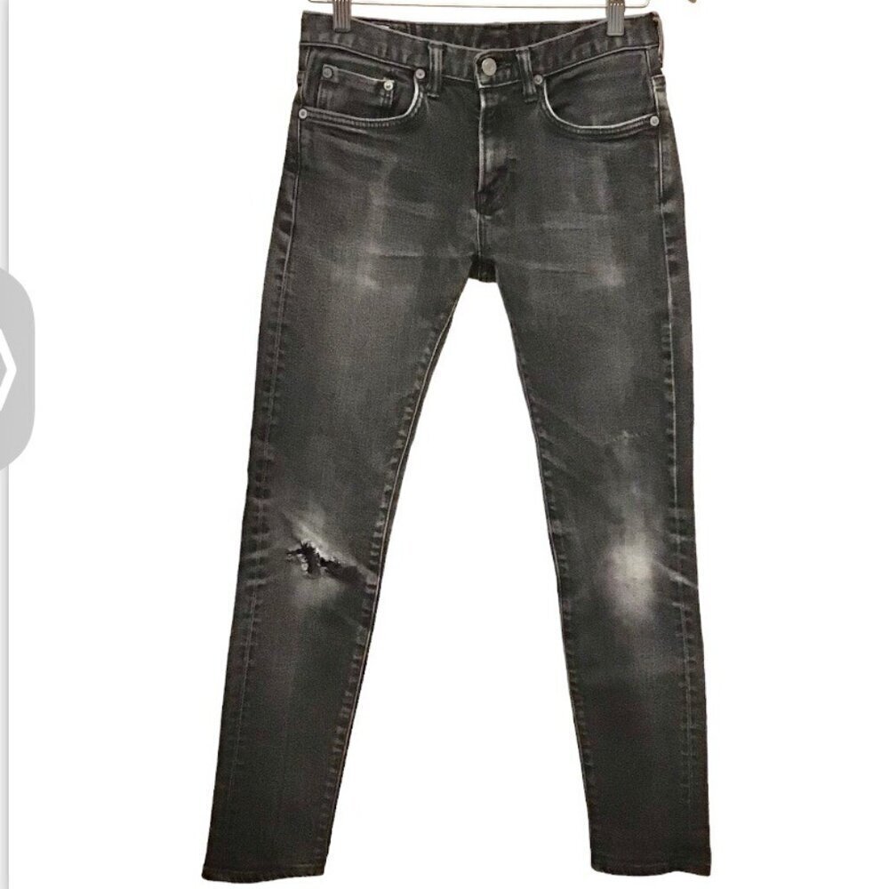 Edwin 28x30 Tag Slim Jeans (Actual 29x28) Japanese Selvedge Men’s Faded Black